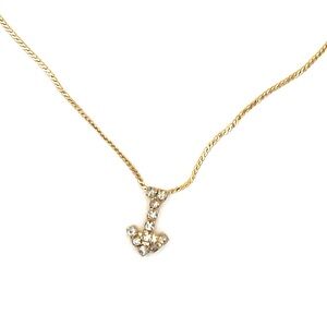 Gold Crystal Arrow Necklace